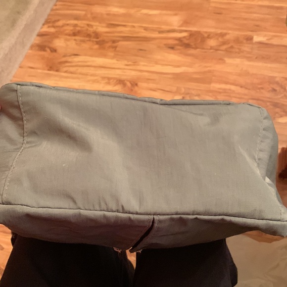 Baggallini gray woven nylon cross body shoulder bag purse zip top large VGUC - Picture 13 of 13